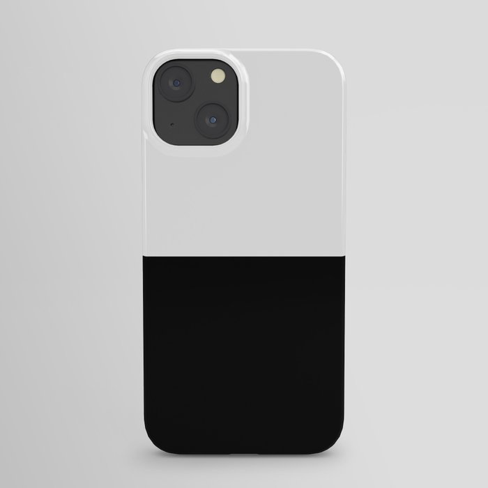 Abstract Black and White Horizon Color Block iPhone Case
