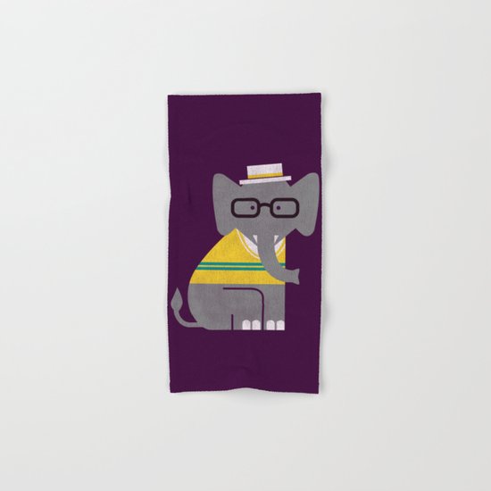 Rodney the preppy elephant Hand & Bath Towel