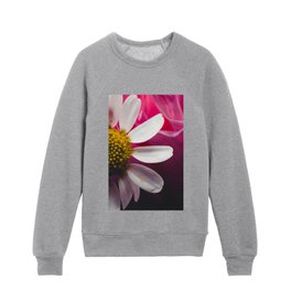 Daisy Flower and Pink Kids Crewneck