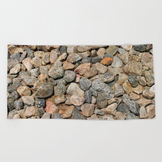 Gravel Stones Beach Towel
