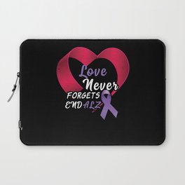 Love Ribbon Alzheimer Alzheimer's Awareness Laptop Sleeve