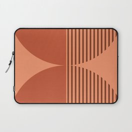 Abstraction Shapes 118 in Terracotta Brown Shades (Moon Phase Abstract)  Laptop Sleeve