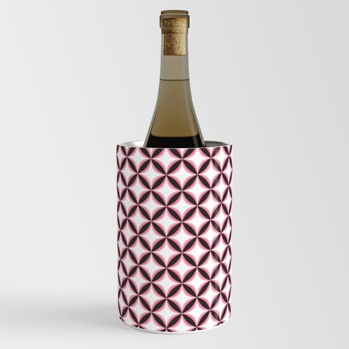 Delicate geometric petals pattern 3 Wine Chiller