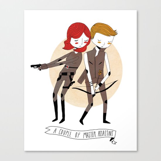 A Couple of Master Assassins Canvas Print