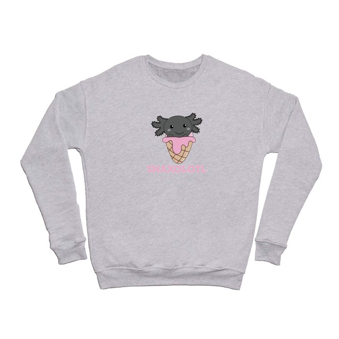 Snaxolotl Axolotl Lovers Sweet Animals Ice Cream Crewneck Sweatshirt