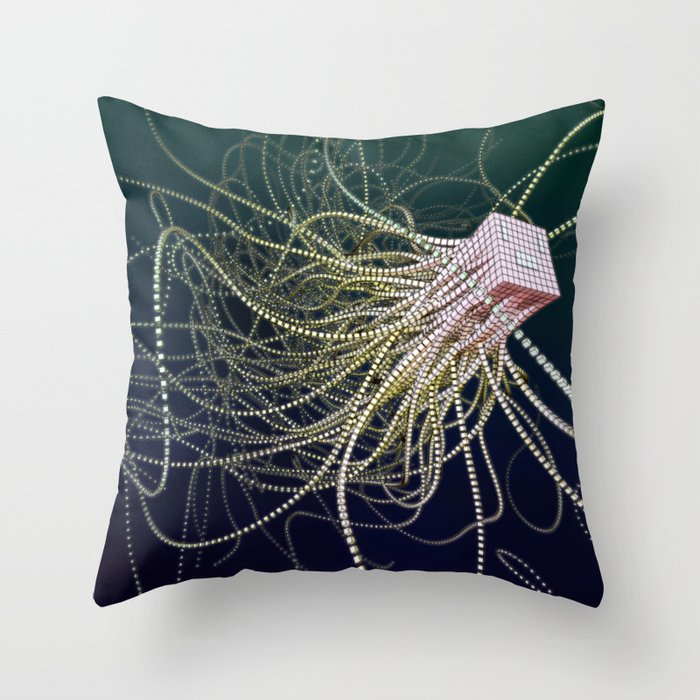Poly Squid Throw Pillow