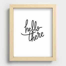 Hello There Recessed Framed Print