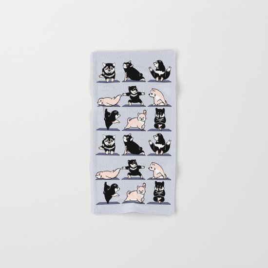 Shiba Yoga Hand & Bath Towel