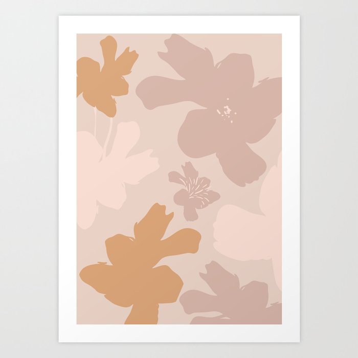Grace - Blushing Florals 1 Art Print