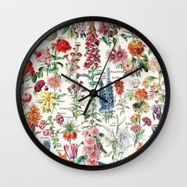 Adolphe Millot - Fleurs pour tous - French vintage poster Wall Clock