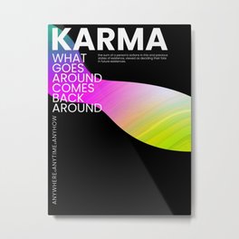 Karma - POSTER 096 Metal Print