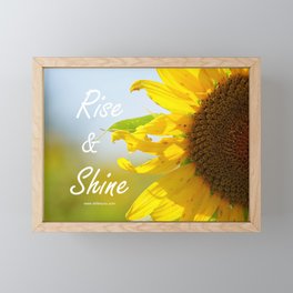 Rise and Shine Sunflower Framed Mini Art Print