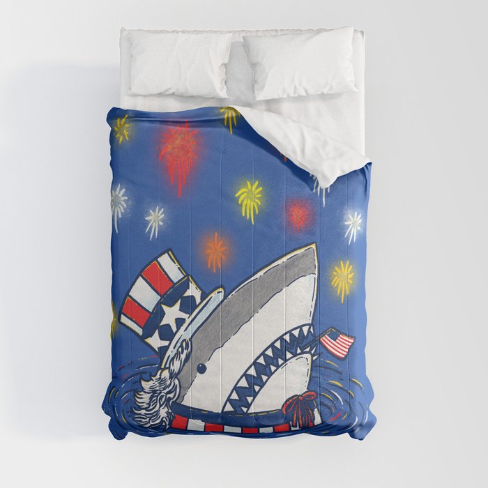 The Patriotic Shark Comforter