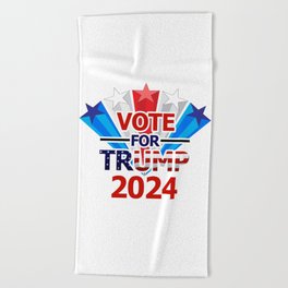 Vote for Trump 2024 Beach Towel