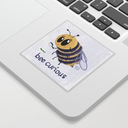 Bee Curious Sticker