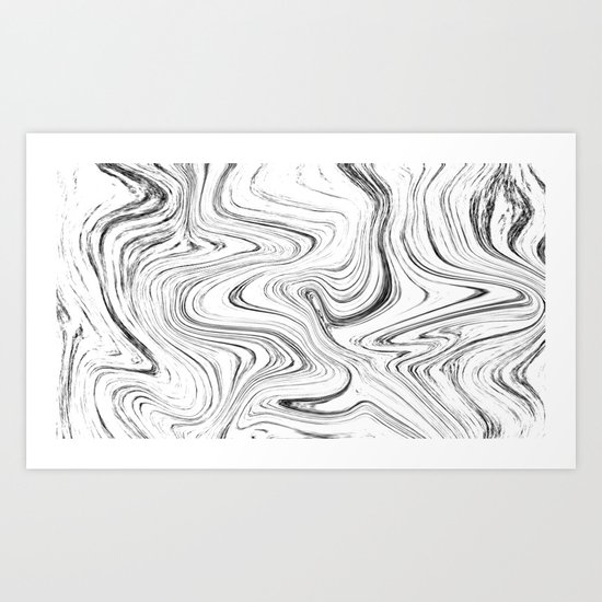 Marble (watecolor) Art Print