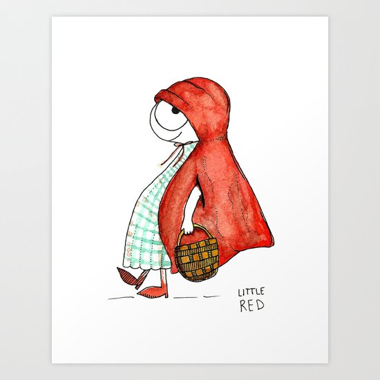 Little Red Art Print