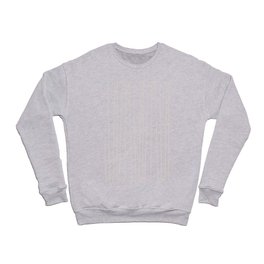 Pale Taupe and White Stripe and Polka Dot Pattern Pairs Dulux 2022 Trending Colour Artist's Brush Crewneck Sweatshirt