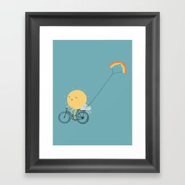 Rainbow Kite Framed Art Print