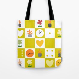 Color object checkerboard collection 2 Tote Bag