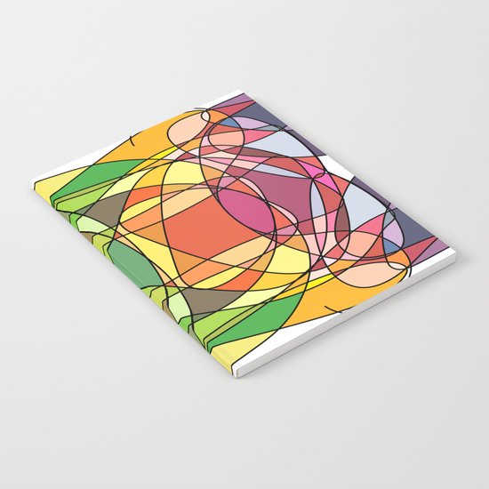 Abstract Curves #4 - Butter Fly Notebook