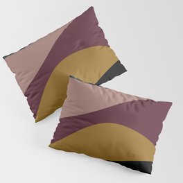 Abstract Color Waves - Bold Vintage Pillow Sham