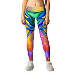 Mother Nature Craves Peace Leggings | Tranquility, Environment, Painting, Motherearth, Environmentalist, Naturelover, Hippie, Nature, Kintsugi, Harmony 
