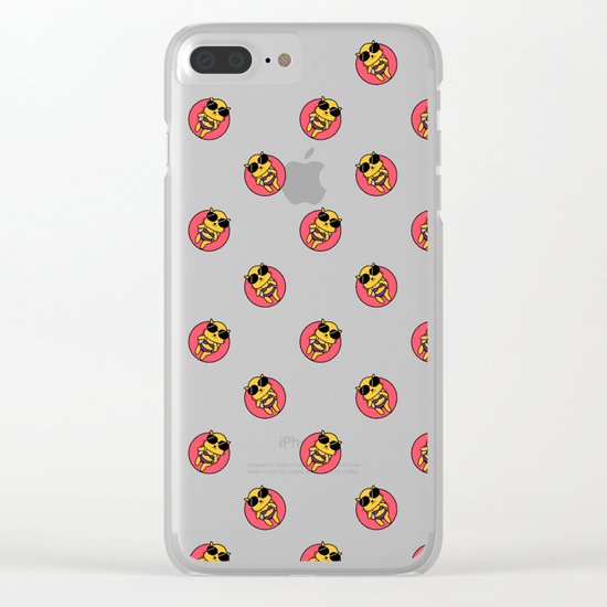 Summer Kitty Clear iPhone Case