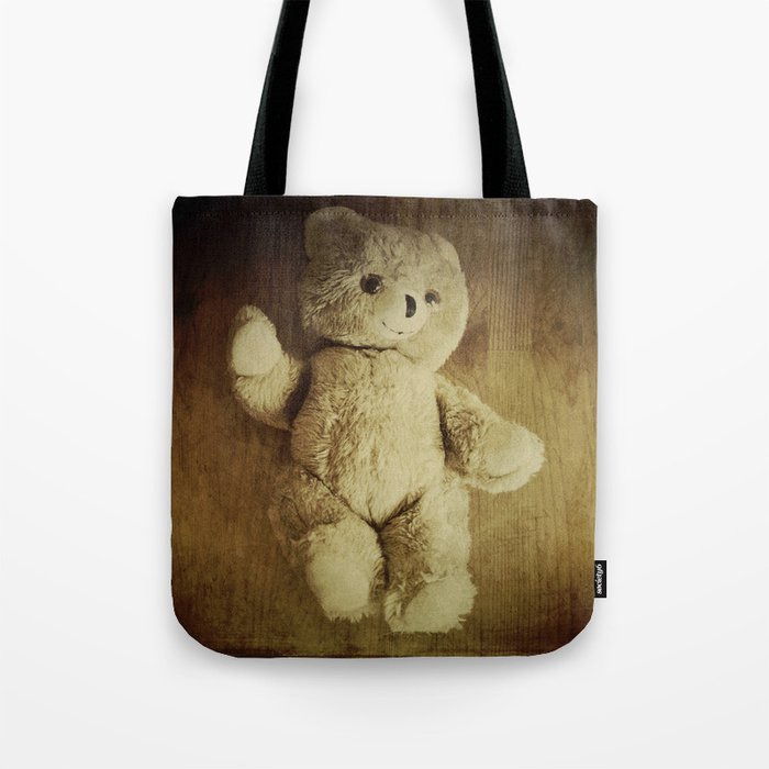 Teddy Bear Shopping Bag, Teddy Bear Canvas Bag, Canvas Shopping Bags