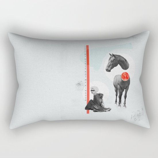 take my horse Rectangular Pillow