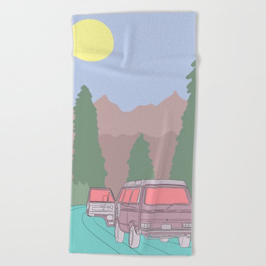 Road Trip Beach Towel