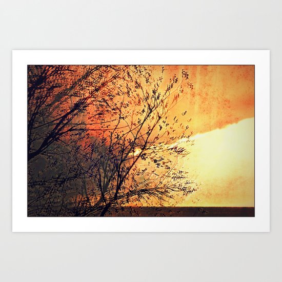 The storm Art Print