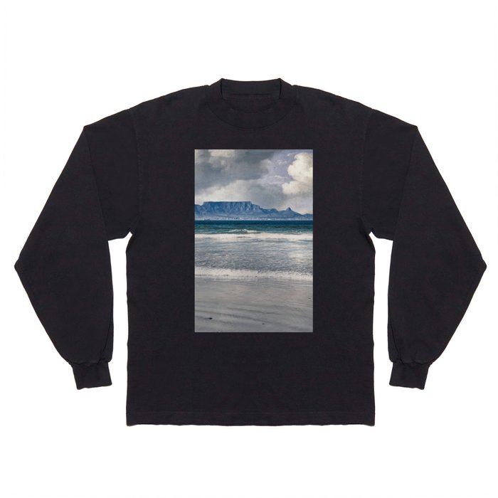 Landscape of Table Mountain in Cape Town Long Sleeve T Shirt