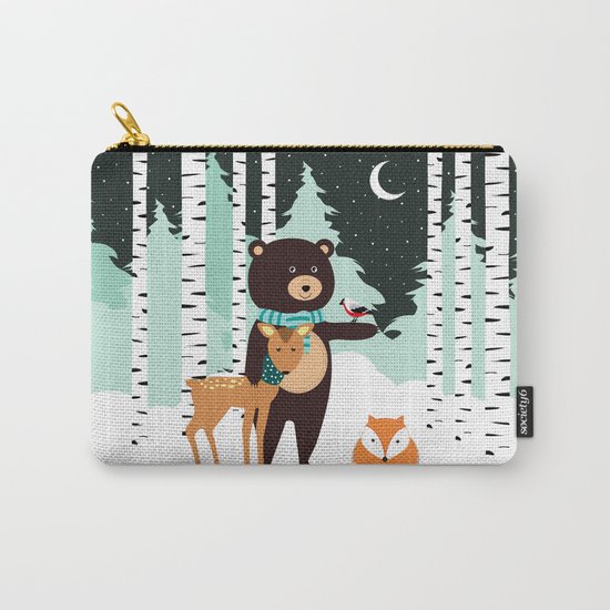 Friends in winter Carry-All Pouch