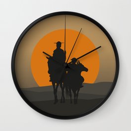 Don Quixote Set of Three Silhouette Wall Clock