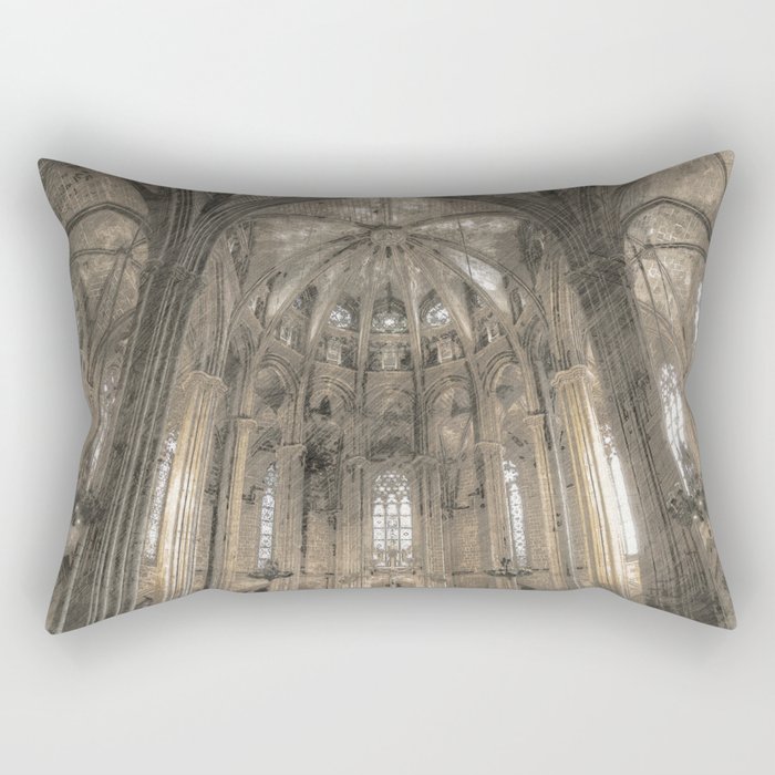 Cathedral in Rectangular Pillow