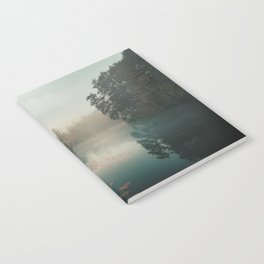 Misty Lake in Autumn Notebook