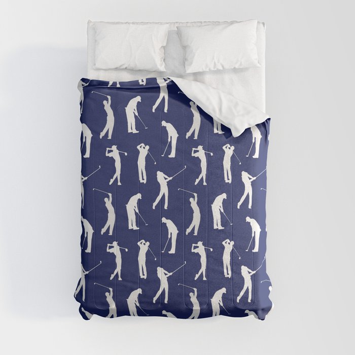 Golfers // Midnight Blue Comforter