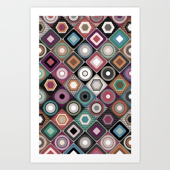 festival dusk diamond Art Print