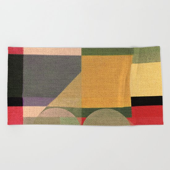Railroad Train Beach Towel