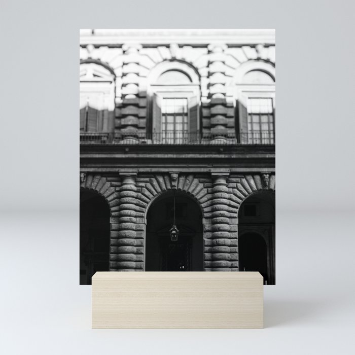 Florence Arches in B+W  |  Travel Photography Mini Art Print