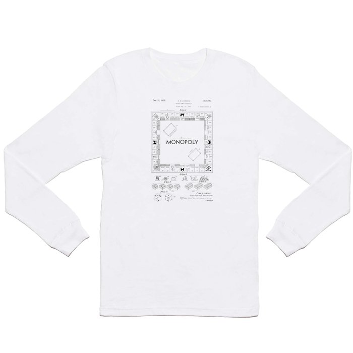 Monopoly Patent drawing Long Sleeve T Shirt