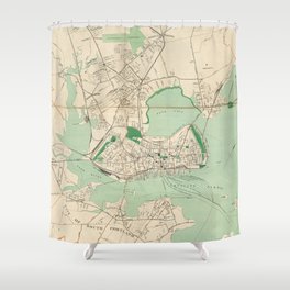 Portland Map Shower Curtains Society6