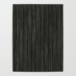 Dark grey wooden surface Poster