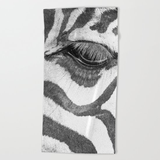 eyes Zebra Beach Towel