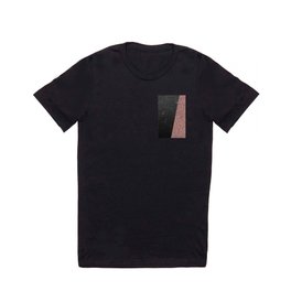 Abstract black rose gold geometrical glitter T Shirt | Abstractglitter, Pattern, Geometrical, Curated, Rosegold, Blackglitter, Abstract, Blackandrosegold, Contemporary, Roseglitter 