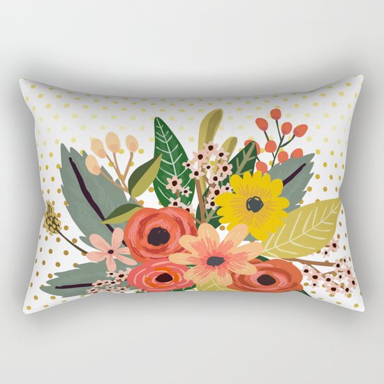 Flowers bouquet #1 Rectangular Pillow