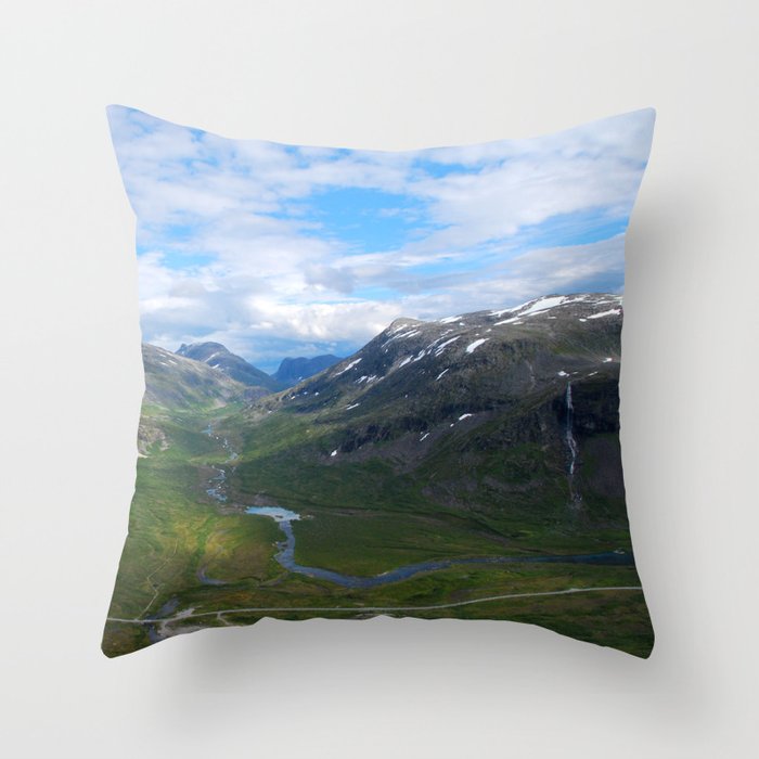 Trollveggen // Norway Throw Pillow