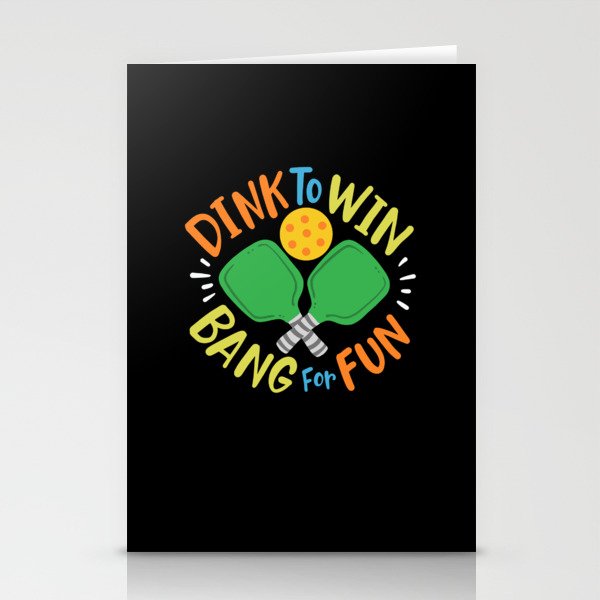 Dink To Win Bang For Fun Stationery Cards