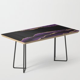Purple & Gold Agate Texture 11 Coffee Table